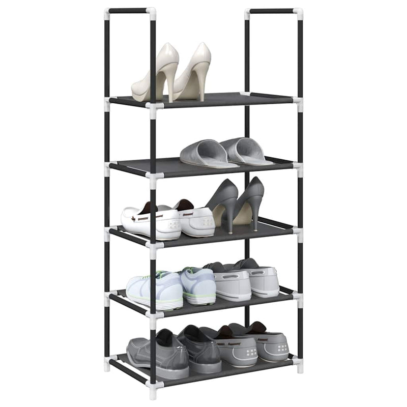 Vidaxx zapatero 5 capas 44x28x94 cm tejido no tejido negro