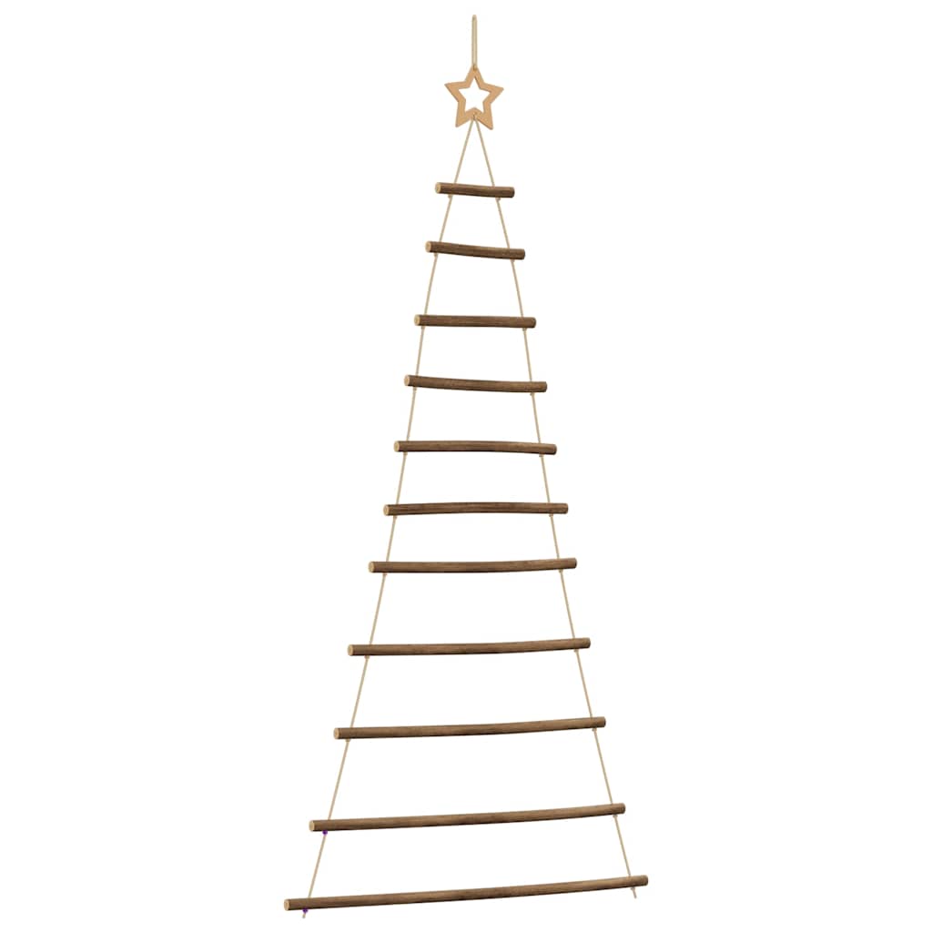Vidaxl hangende kerstboom met topster 74x150 cm natuurlijke tak
