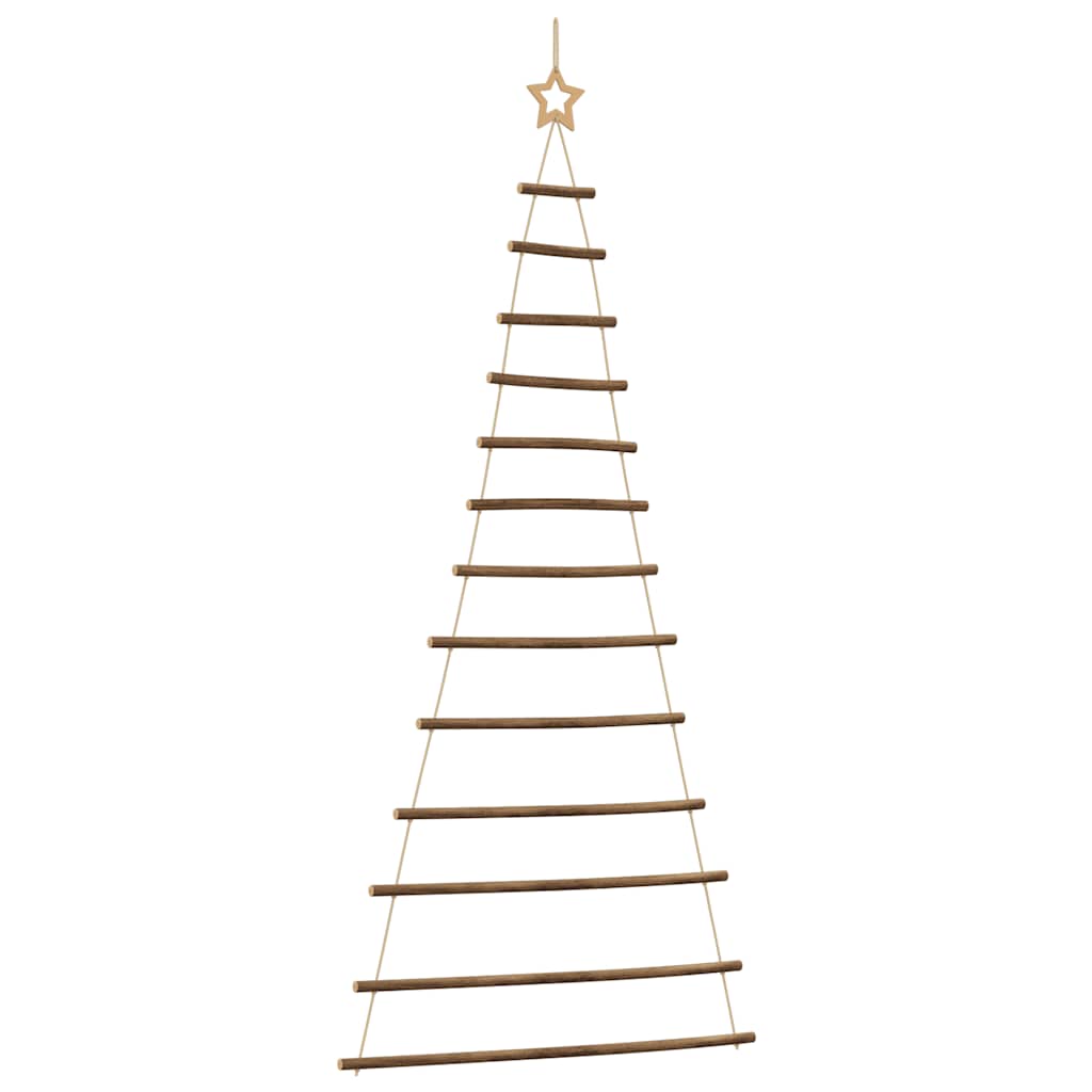 VidaXL Albero di Natale da appendere con stella superiore 86x180 cm ramo naturale