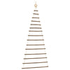 Vidaxl hangende kerstboom met topster 100x210 cm natuurlijke tak