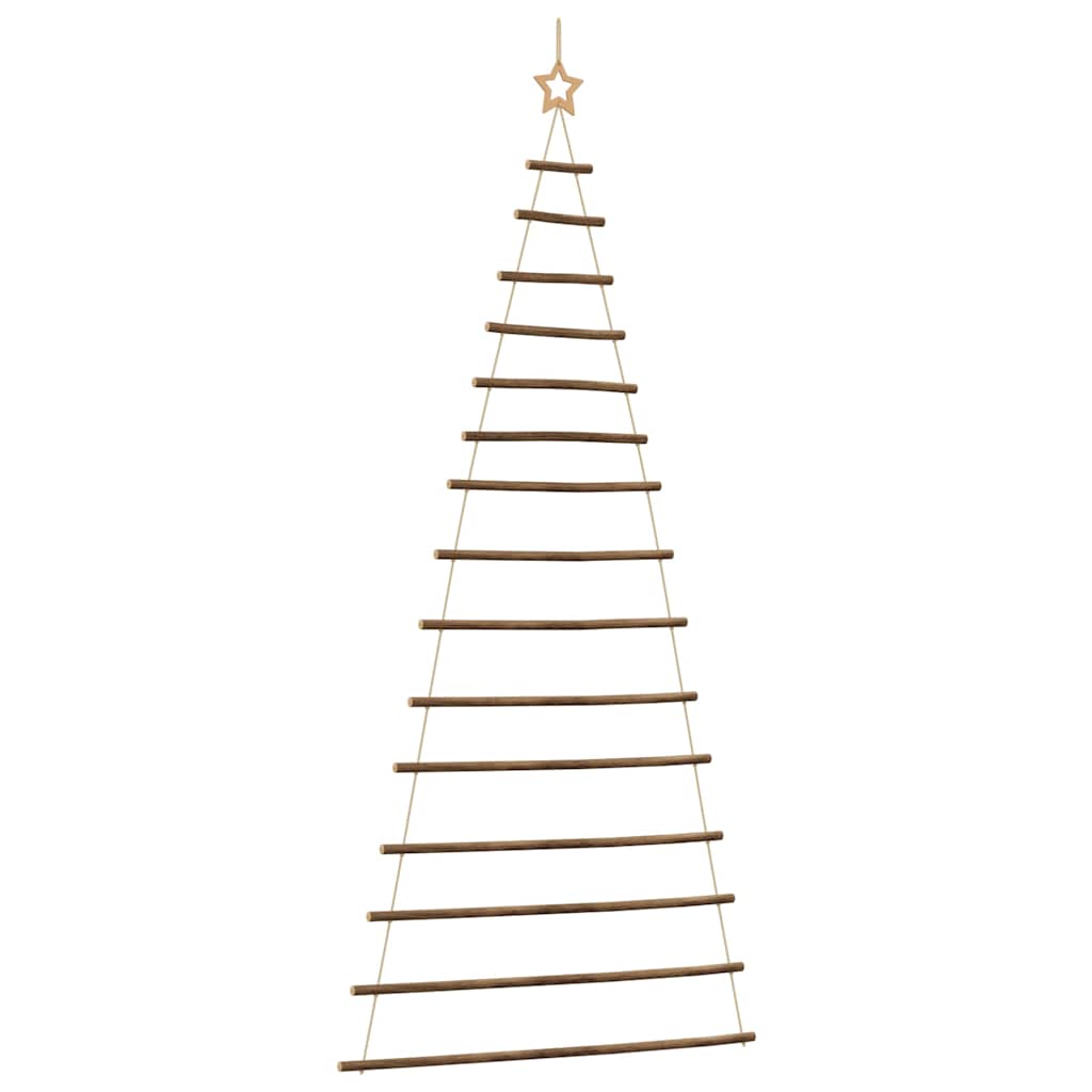 Vidaxl hangende kerstboom met topster 100x210 cm natuurlijke tak