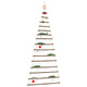Vidaxl hangende kerstboom met topster 100x210 cm natuurlijke tak