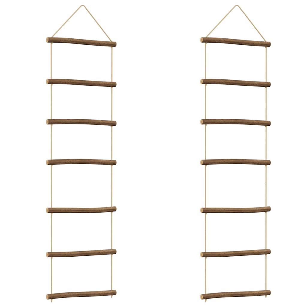 Vidaxl Decoraciones de pared en forma de escalera 2 pcs 30x100 cm Naturel Branch