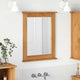 Vidaxl spiegel vigo honingbruin 55,5 x 5 x 70 cm massief grenenhout