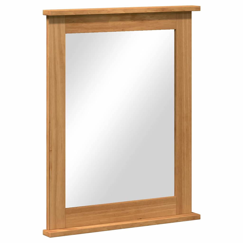 Vidaxl spiegel vigo honingbruin 55,5 x 5 x 70 cm massief grenenhout