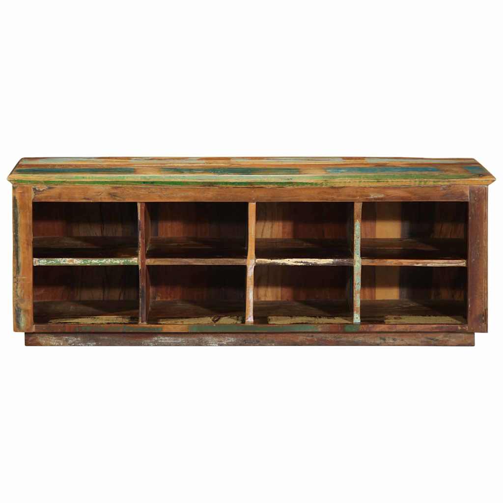 Vidaxx zapatero marrón 110 x 35 x 40 cm madera maciza reciclada