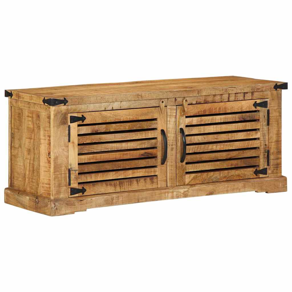 Vidaxx zapatero marrón 110 x 38 x 45 cm madera maciza de mango