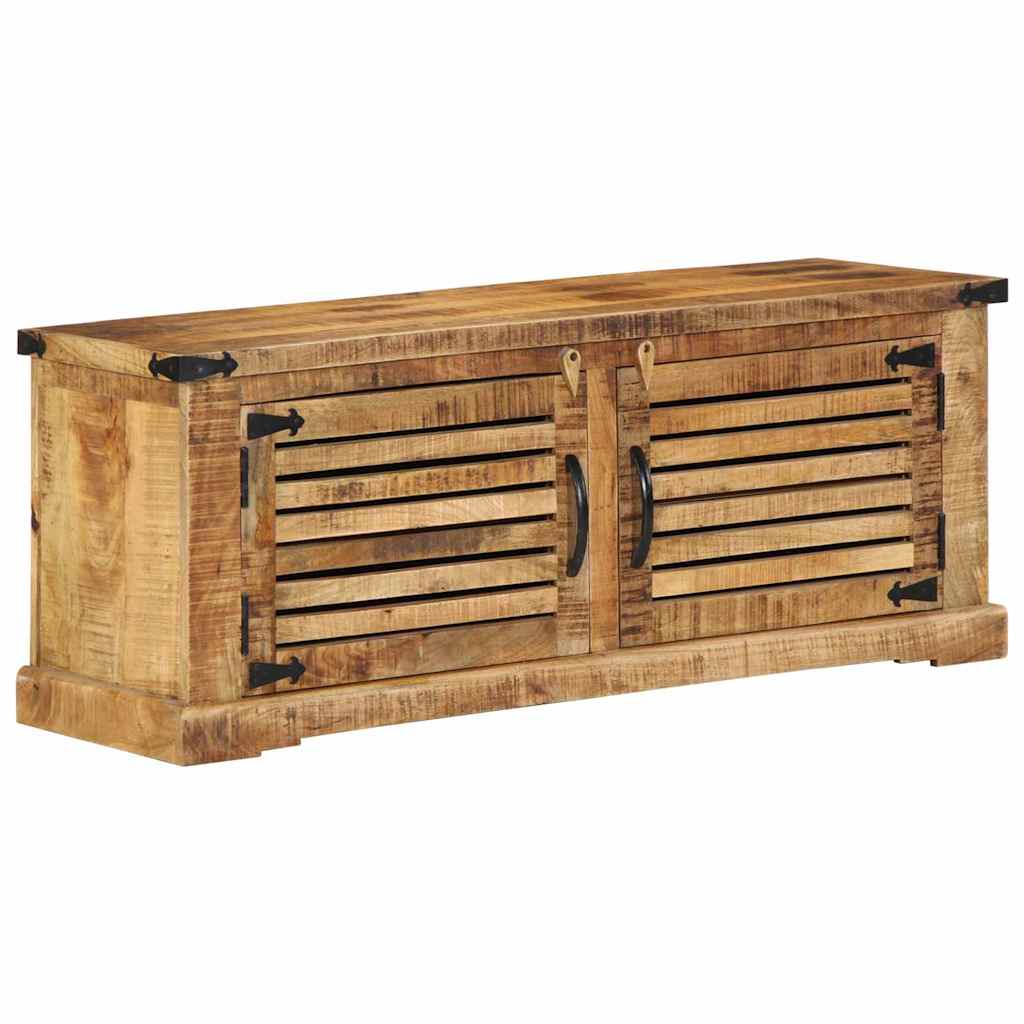 Vidaxx zapatero marrón 110 x 38 x 45 cm madera maciza de mango