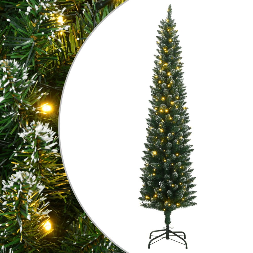 Vidaxx albero di Natale artificiale stretto con 300 LED 240 cm