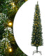 Vidaxx albero di Natale artificiale stretto con 300 LED 240 cm