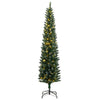 Vidaxx albero di Natale artificiale stretto con 300 LED 240 cm