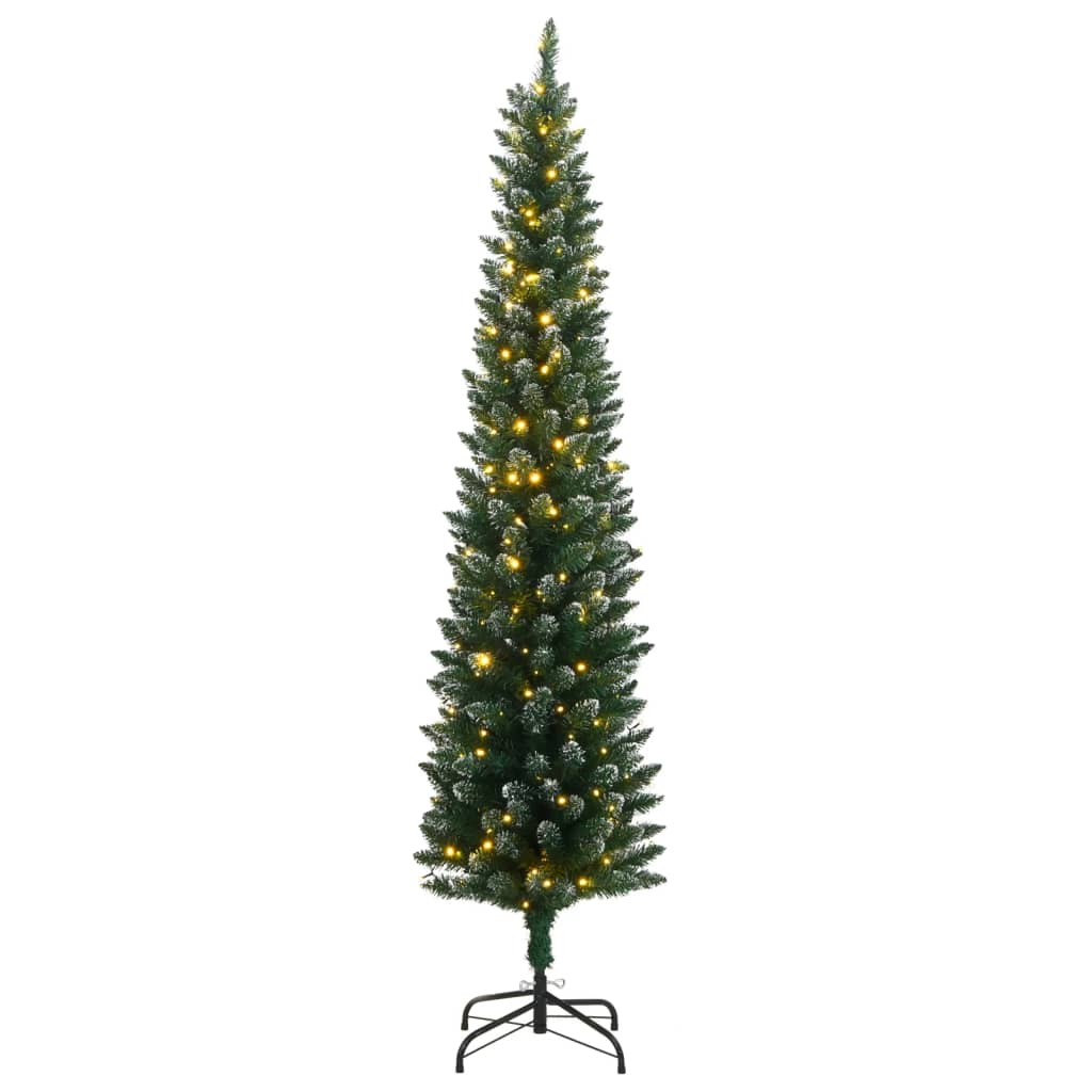 Vidaxx albero di Natale artificiale stretto con 300 LED 240 cm