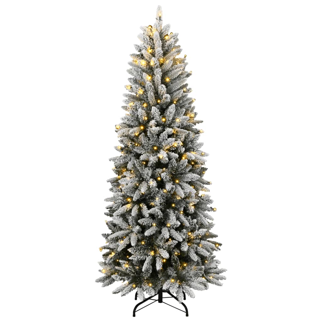 Albero di Natale artificiale Vidaxx con 300 LED e neve 240 cm