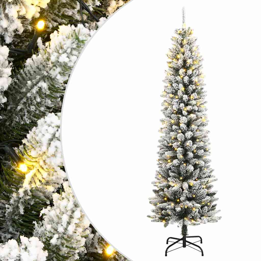 Albero di Natale artificiale Vidaxx con 150 LED e neve 120 cm