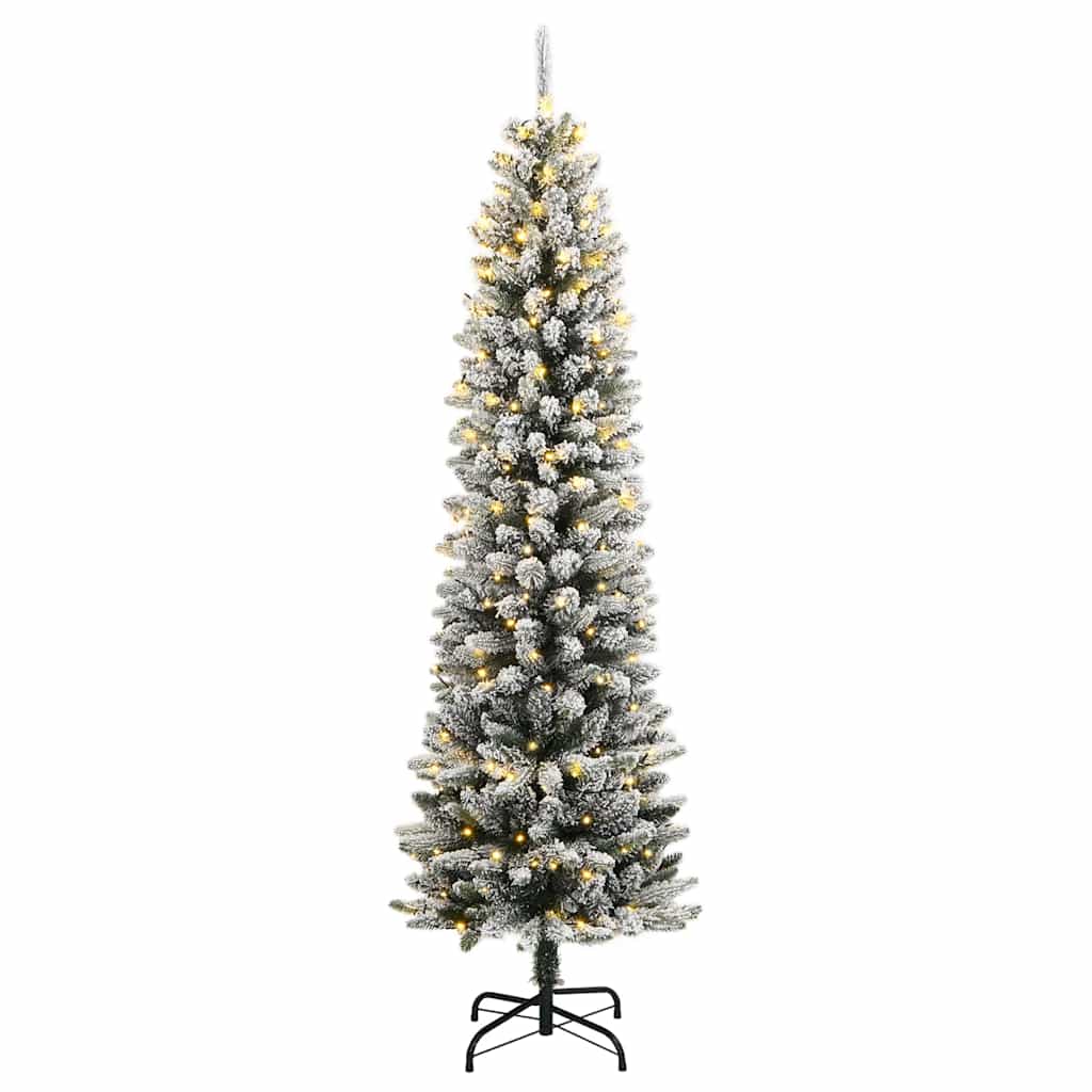 Albero di Natale artificiale Vidaxx con 150 LED e neve 120 cm
