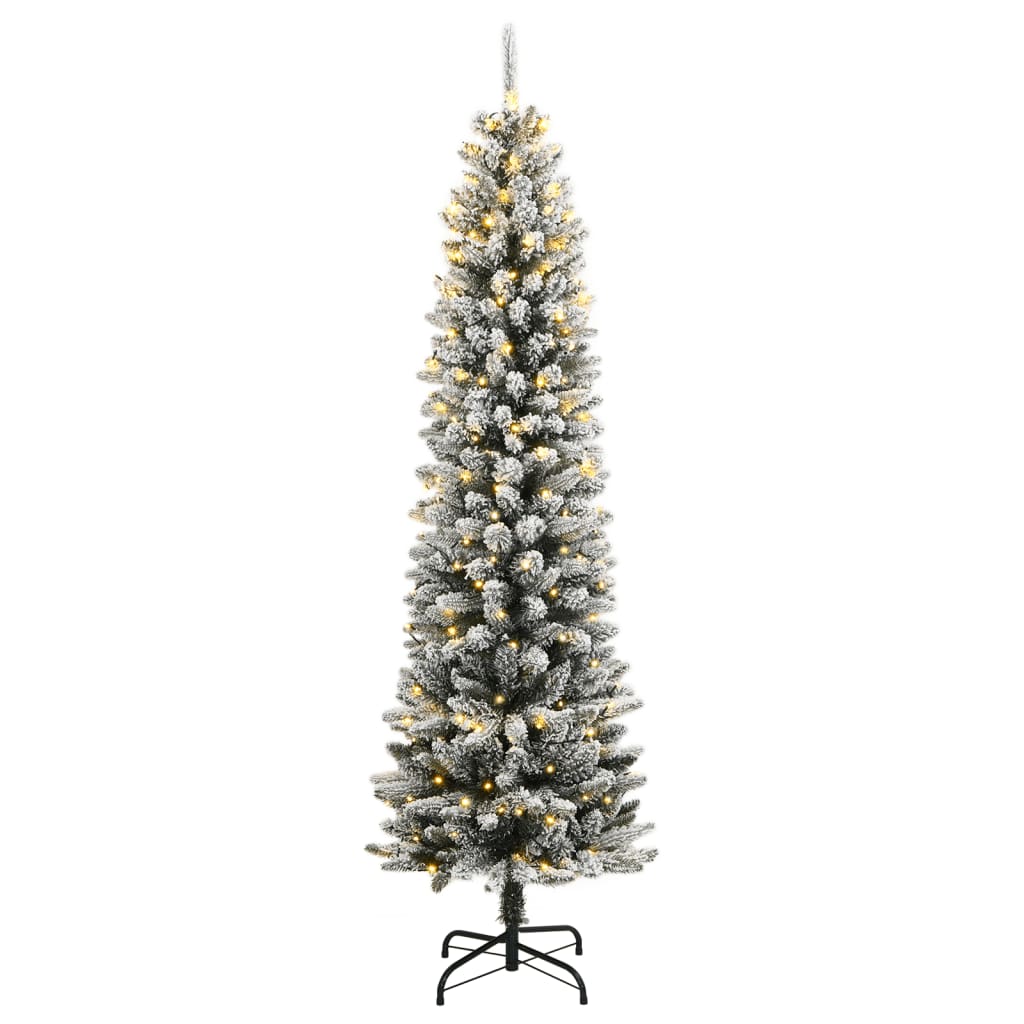 Albero di Natale artificiale Vidaxx con 300 LED e neve 210 cm