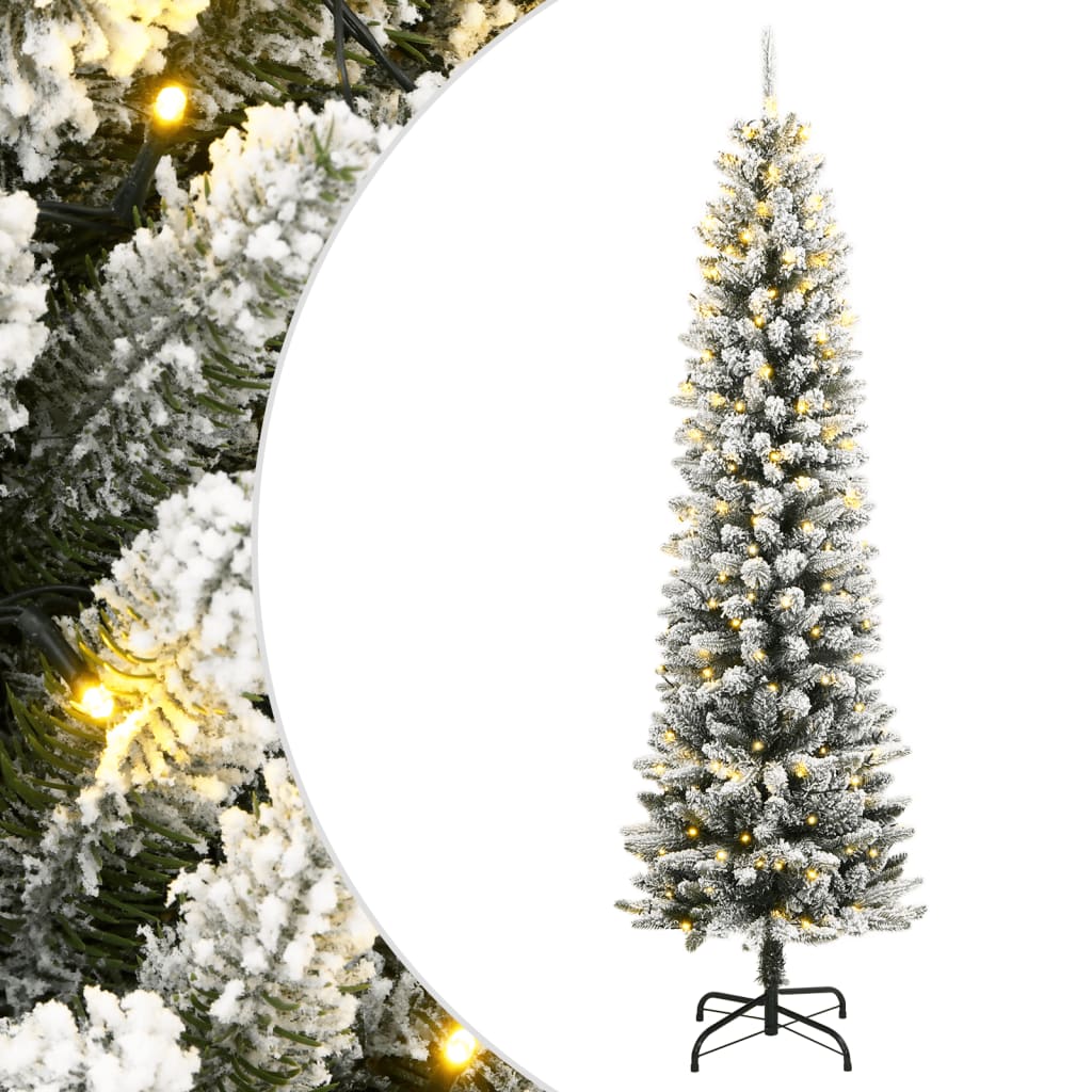 Albero di Natale artificiale Vidaxx con 300 LED e neve 240 cm