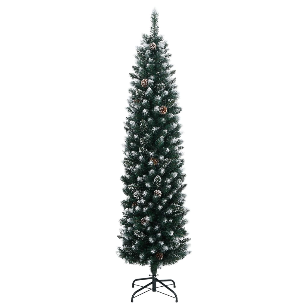 Vidaxx albero di Natale artificiale stretto con 150 LED 150 cm