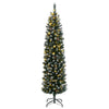Vidaxl kunstkerstboom smal met 150 led's 150 cm