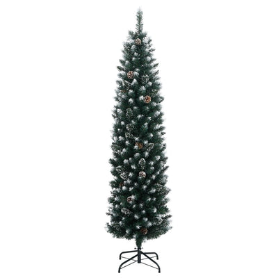 Vidaxx albero di Natale artificiale stretto con 300 LED 180 cm