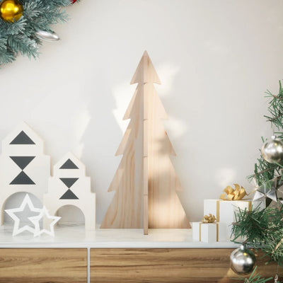 Vidaxl Decorazione natalizia albero di Natale 59,5 cm Pino solido