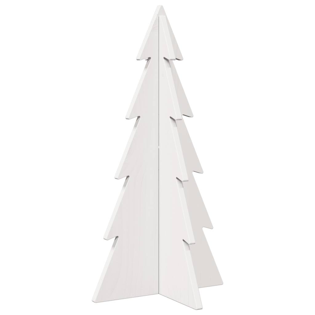 Vidaxl Decoración de Navidad Árbol de Navidad 59.5 cm Pino sólido White