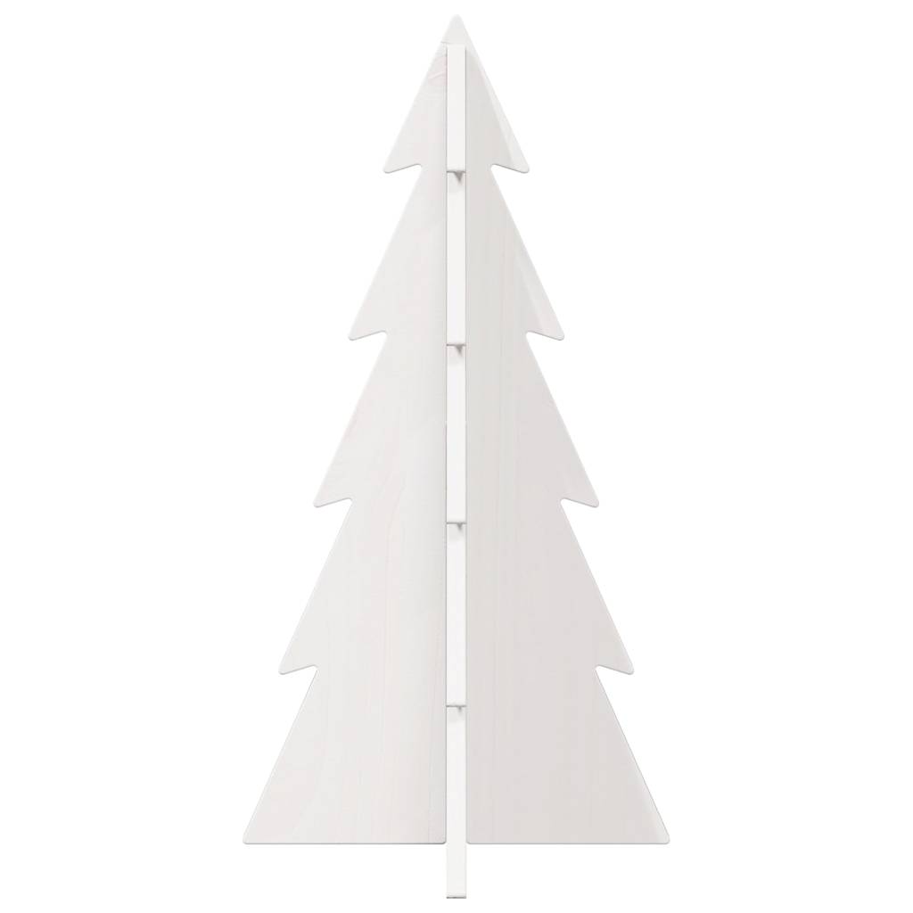 Vidaxl Decoración de Navidad Árbol de Navidad 59.5 cm Pino sólido White