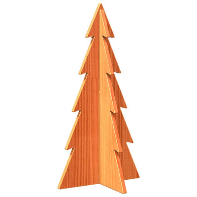 Vidaxl Decorazione natalizia albero di Natale 59,5 cm Pinna solida marrone