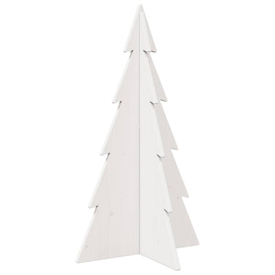 Vidaxl Decoración de Navidad Árbol de Navidad 80 cm Pino sólido White