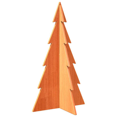 Vidaxl Decoración de Navidad Árbol de Navidad 80 cm Pino sólido Brown
