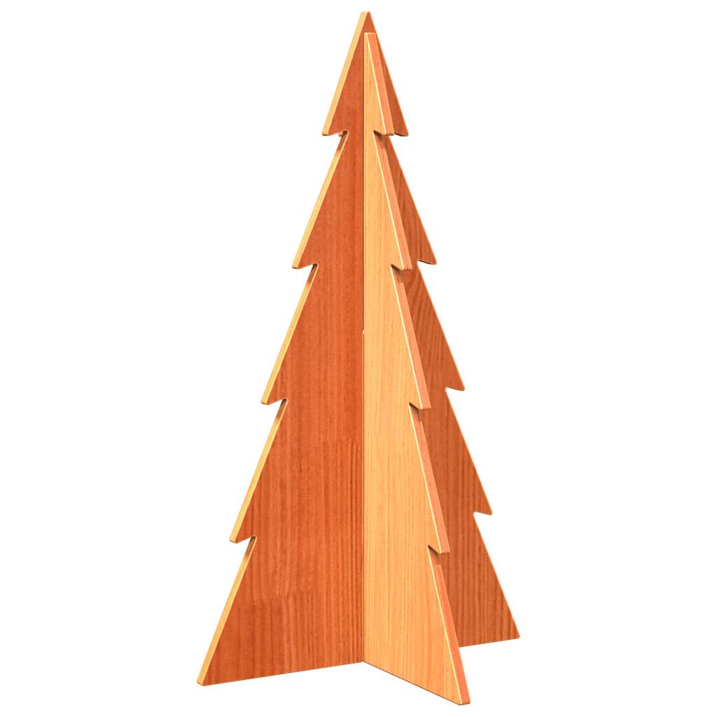 Vidaxl Decoración de Navidad Árbol de Navidad 80 cm Pino sólido Brown