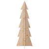 Vidaxl Decoración de Navidad Árbol de Navidad 112 cm Pino sólido