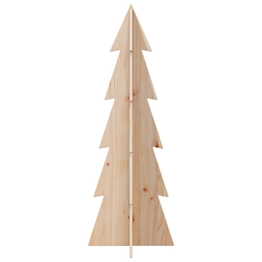 Vidaxl Decoración de Navidad Árbol de Navidad 112 cm Pino sólido