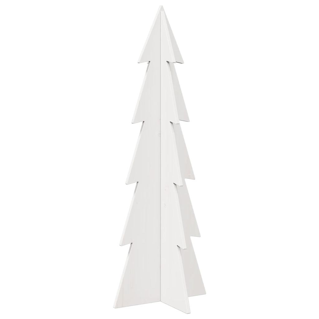 Vidaxl Decoración de Navidad Árbol de Navidad 112 cm Pino sólido White