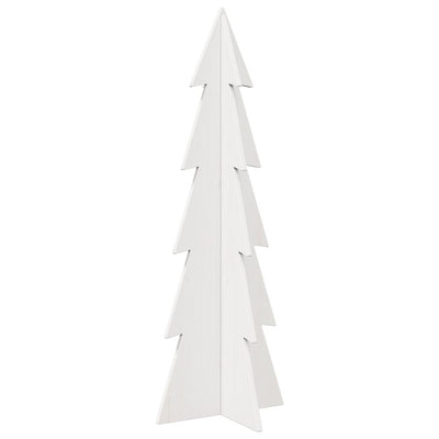 Vidaxl Decoración de Navidad Árbol de Navidad 112 cm Pino sólido White