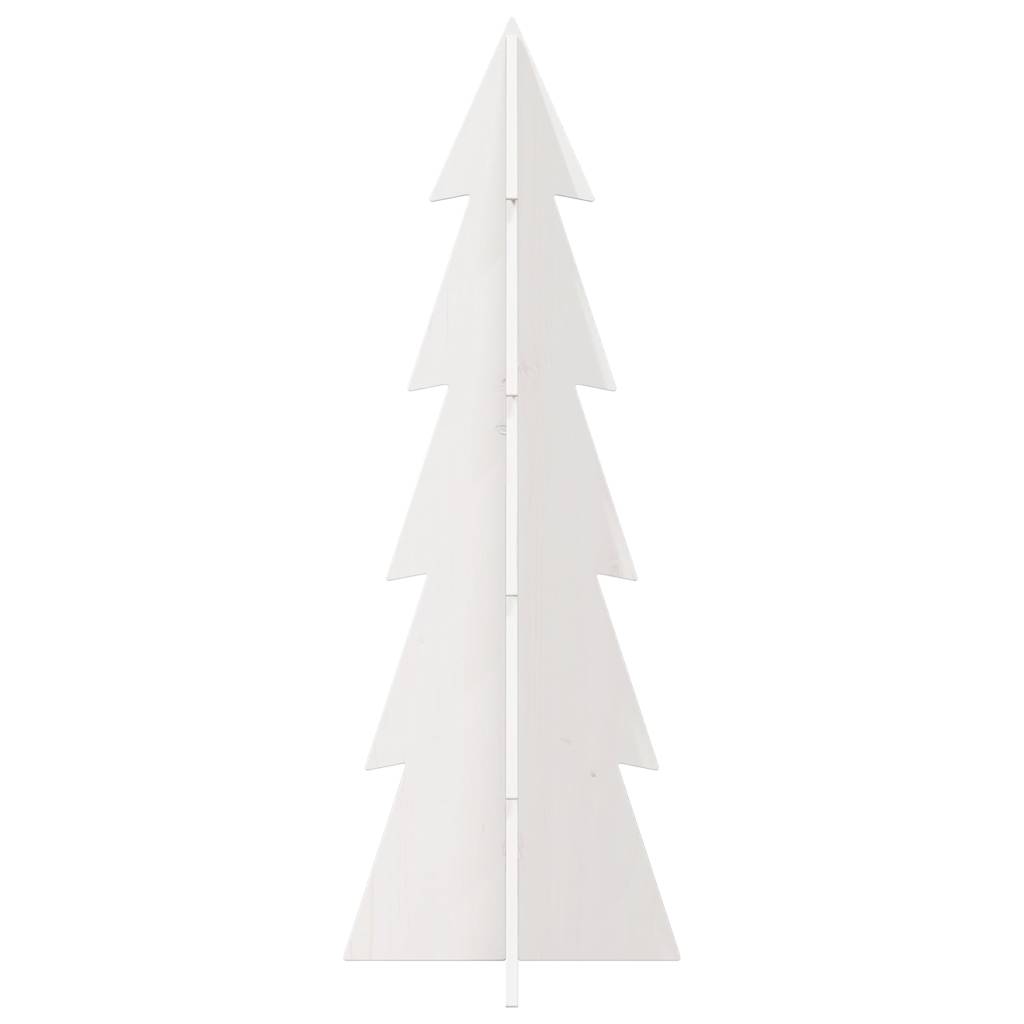 Vidaxl Decoración de Navidad Árbol de Navidad 112 cm Pino sólido White