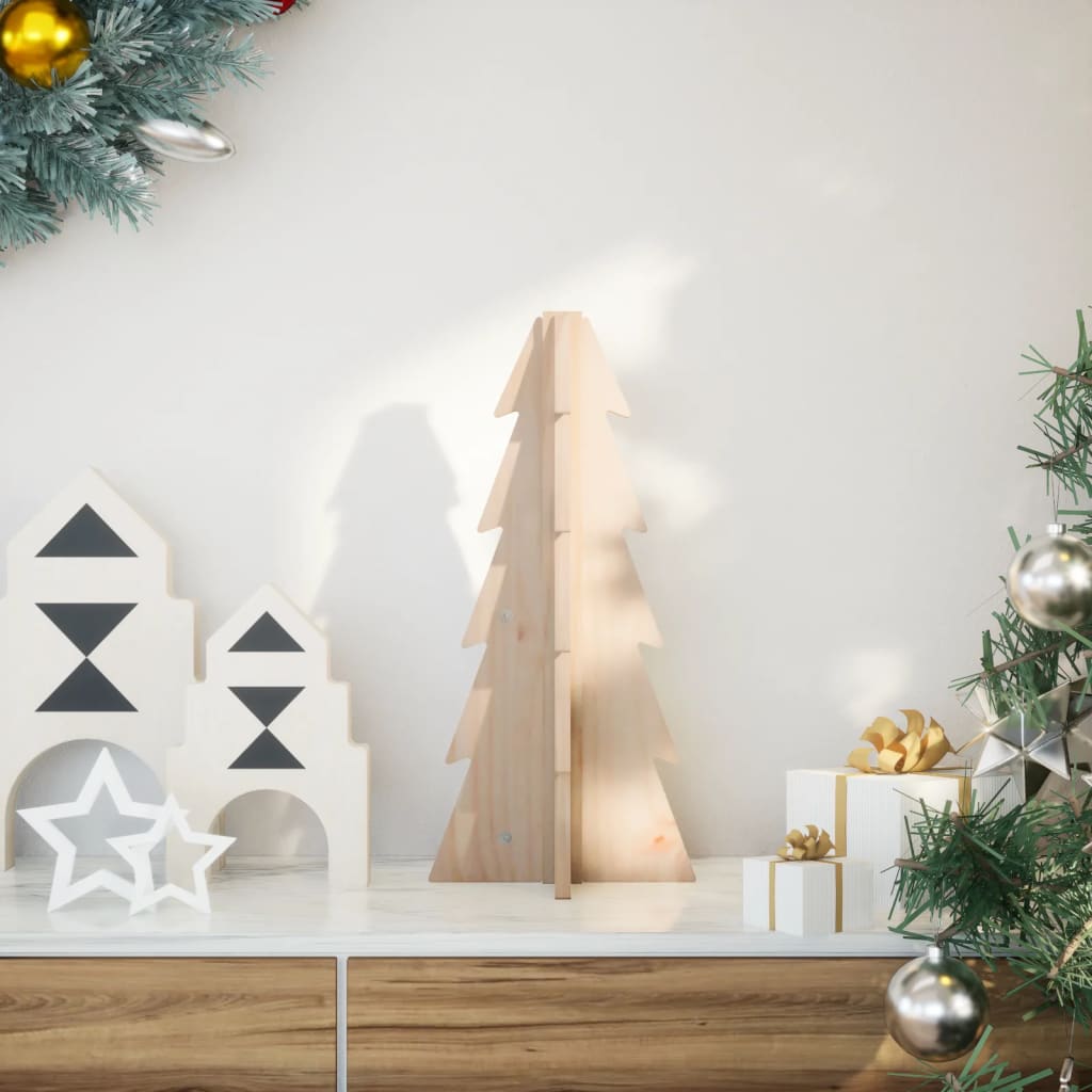 Vidaxl Decorazione natalizia albero di Natale 49 cm Pino solido