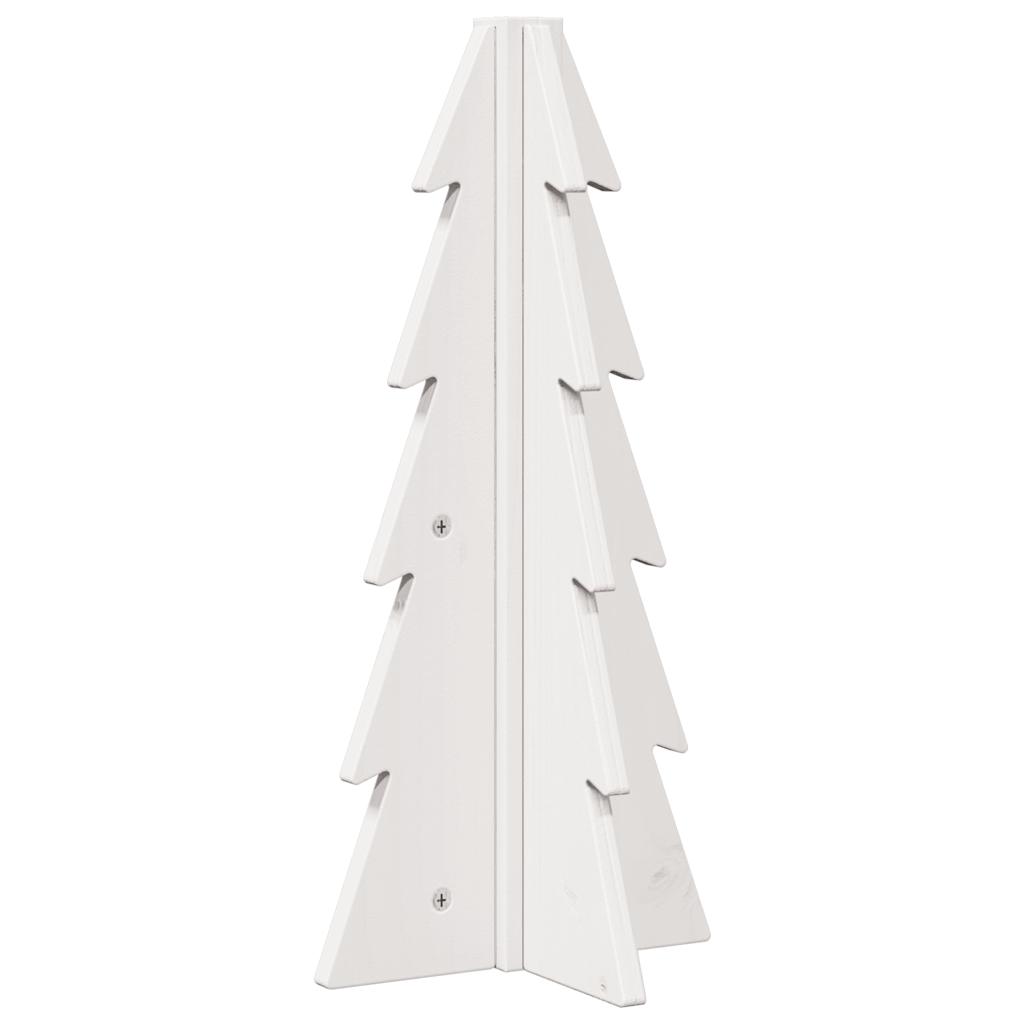 Vidaxl Decoración de Navidad Árbol de Navidad 49 cm Pino sólido White