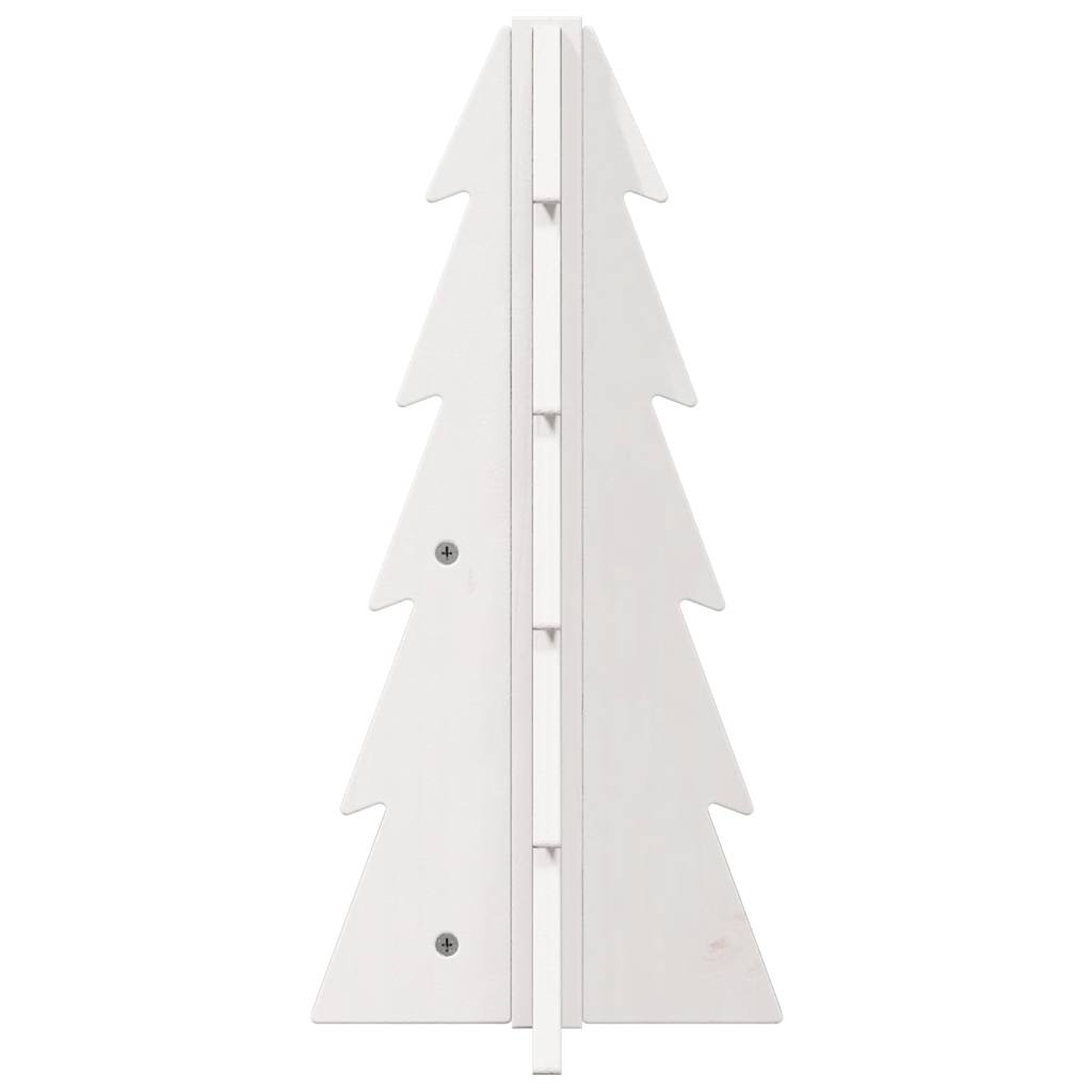 Vidaxl Decoración de Navidad Árbol de Navidad 49 cm Pino sólido White