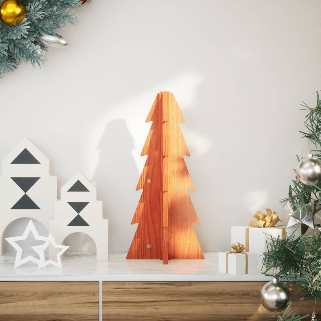 Vidaxl Decoración de Navidad Árbol de Navidad 49 cm Pino sólido Brown