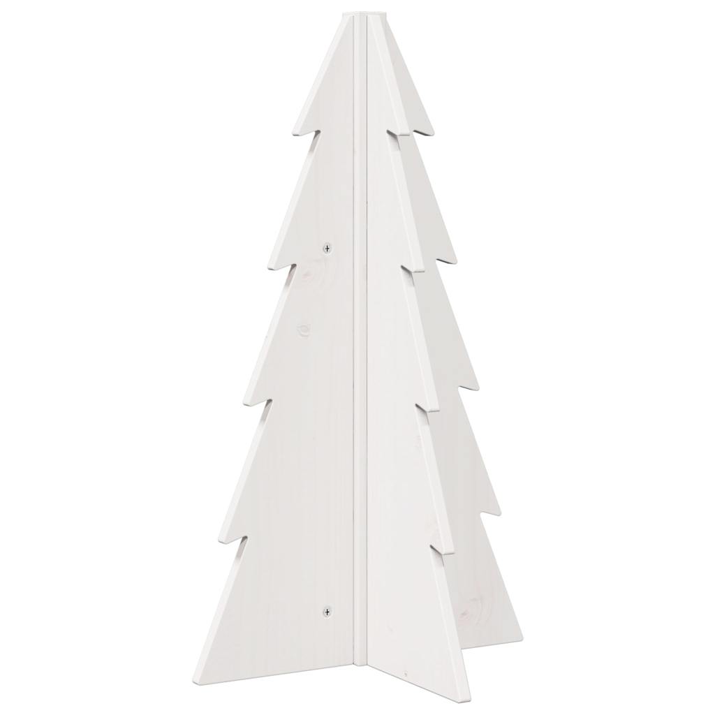 Vidaxl Decoración de Navidad Árbol de Navidad 69.5 cm Pino sólido White