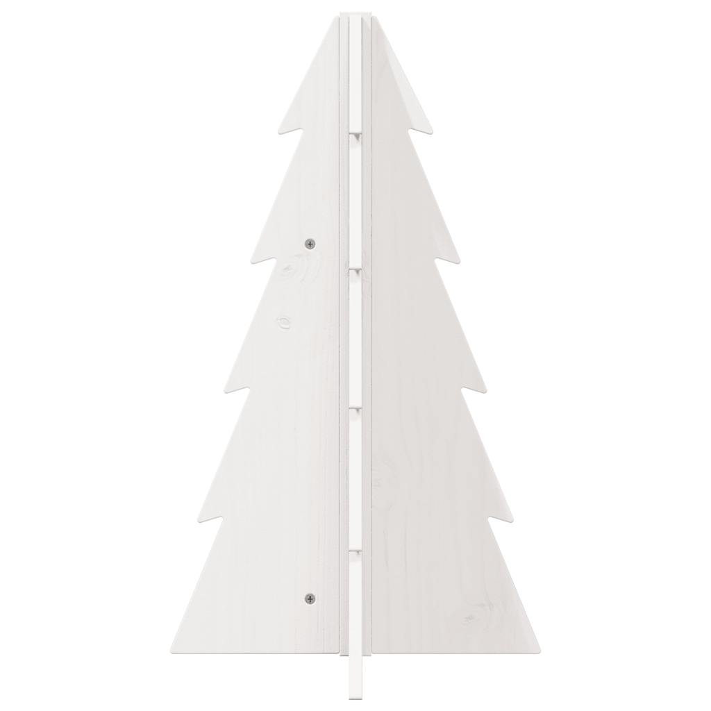 Vidaxl Decoración de Navidad Árbol de Navidad 69.5 cm Pino sólido White