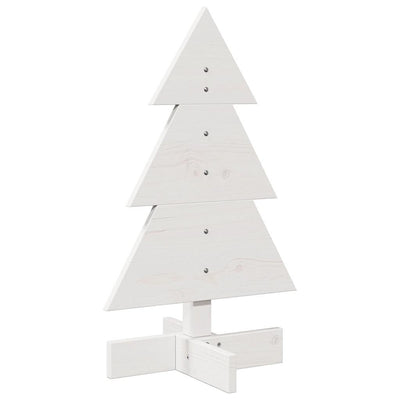Vidaxl Decorazione natalizia Tree di Natale 60 cm Pino Solido Bianco