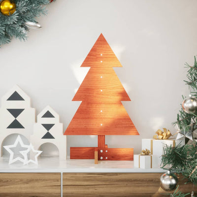 Vidaxl Decorazione natalizia albero di Natale 60 cm Pinna solido marrone
