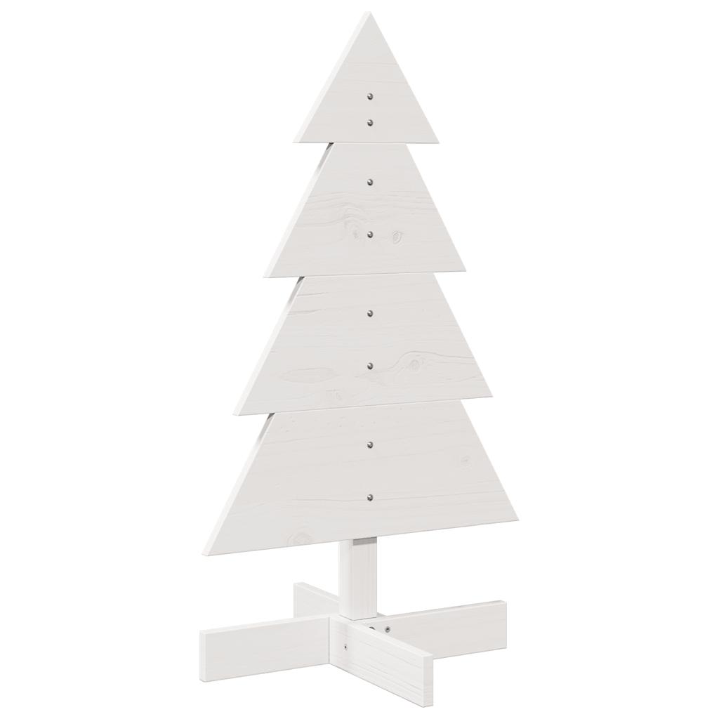 Vidaxl Decoración de Navidad Árbol de Navidad 80 cm Pino sólido White