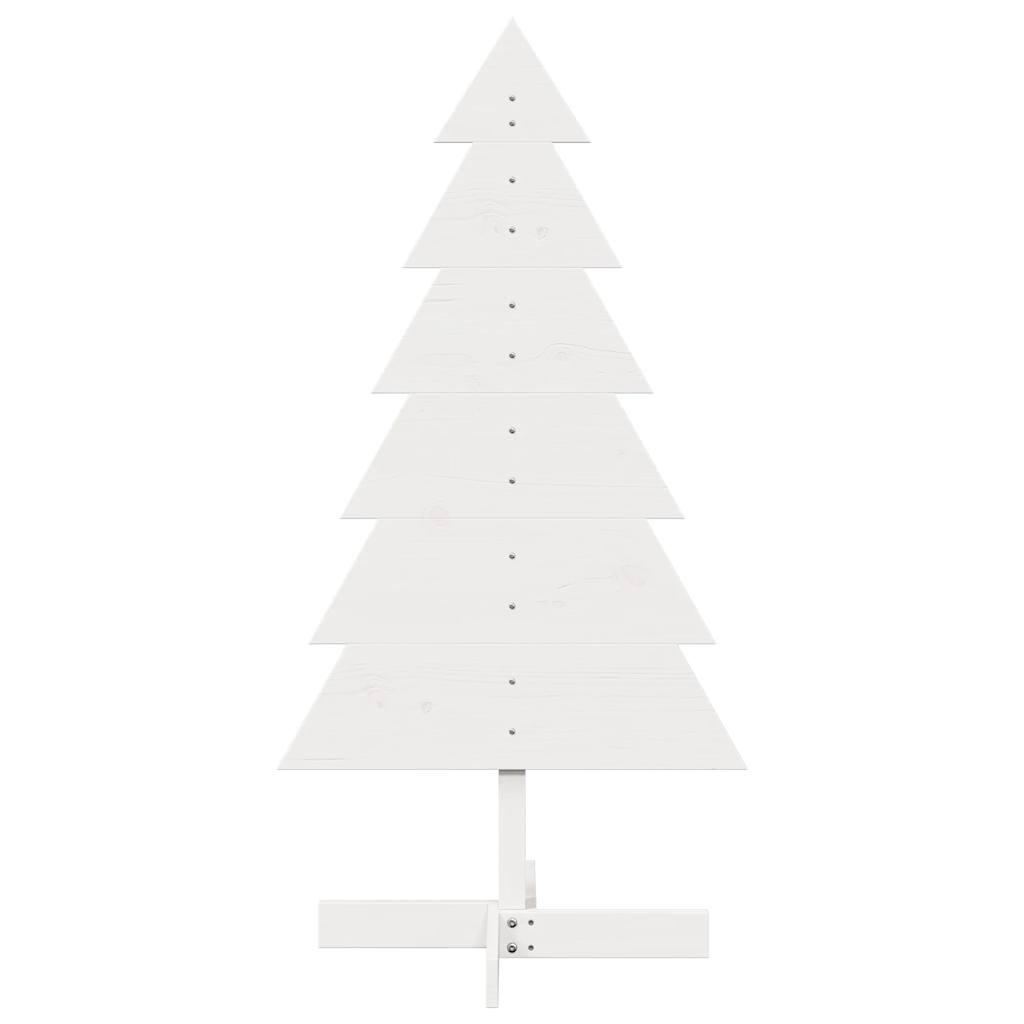 Vidaxl Decoración de Navidad Árbol de Navidad 120 cm Pino sólido White