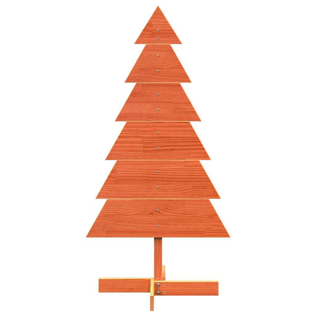 Vidaxl Decoración de Navidad Árbol de Navidad 120 cm Pino sólido Brown