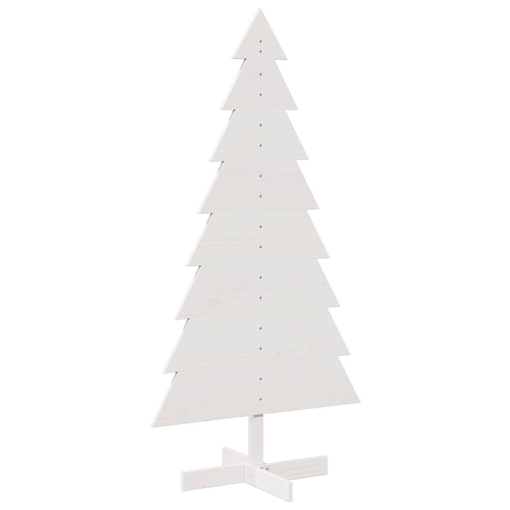 Vidaxl Decoración de Navidad Árbol de Navidad 150 cm Pino sólido White