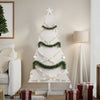 Vidaxl Decoración de Navidad Árbol de Navidad 150 cm Pino sólido White