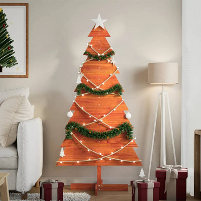 Vidaxl Decorazione natalizia albero di Natale 150 cm Pinna solido marrone